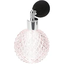 Vintage Refillable Perfume Bottle Spray Atomizer 3.93X2.36X2.36In Empty Glass Bottle for Travel Home Decor and Gift Use