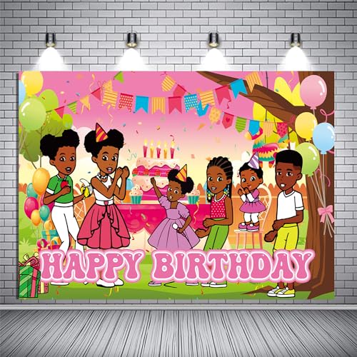 Banner de fondo para fotografía de fiesta infantil 4.16x2.3 Ft miniatura 3