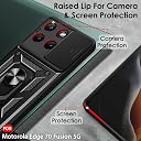 TheGiftKart Tough Armor Bumper Back Cover Case for Motorola Moto Edge 70 Fusion 5G | Kickstand & Ring Holder | 360 Degree Protection Back Cover Case (PC & TPU, Sliding Camera Cover, Black) gallery image