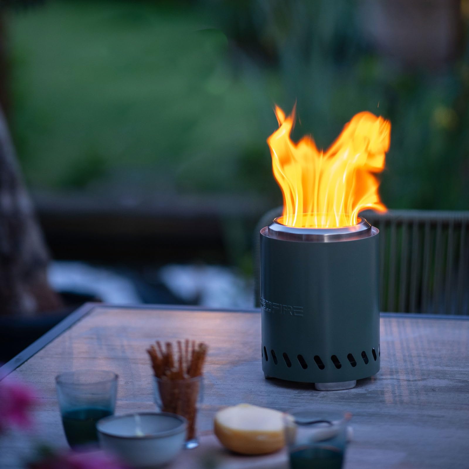 Pflanzen Kölle Feu de table « Volcano », vert, taille S, Ø 17 x H 18,7 cm