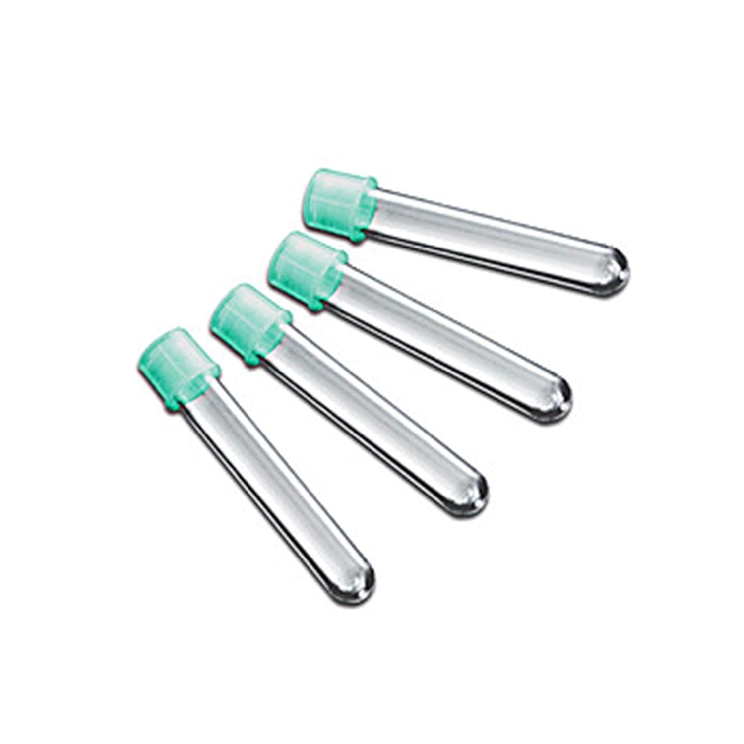 MTC Bio T9010 Flow Tubes Test Tube with Standard Cap, Sterile, 12 mm Diameter, 75 mm Length (Pack of 500)