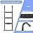 Gardenature Trampoline Ladder, 3-Steps with Horizontal Wide Steps,Universal Hook,Trampoline Stairs, Trampoline Accessories for Kids,Black