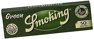 1 Pk Smoking Green Medium 1-1/4 Roll Your Own Cigarette Rolling Papers - 3128