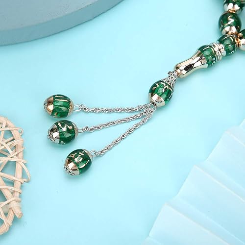 Miniatura 8 de Suministros religiosos Suministros de adoración Cuentas Redondo Palabras de Rediismo Rosario Suministros de Adoración Accesorio Musulmán Suministros