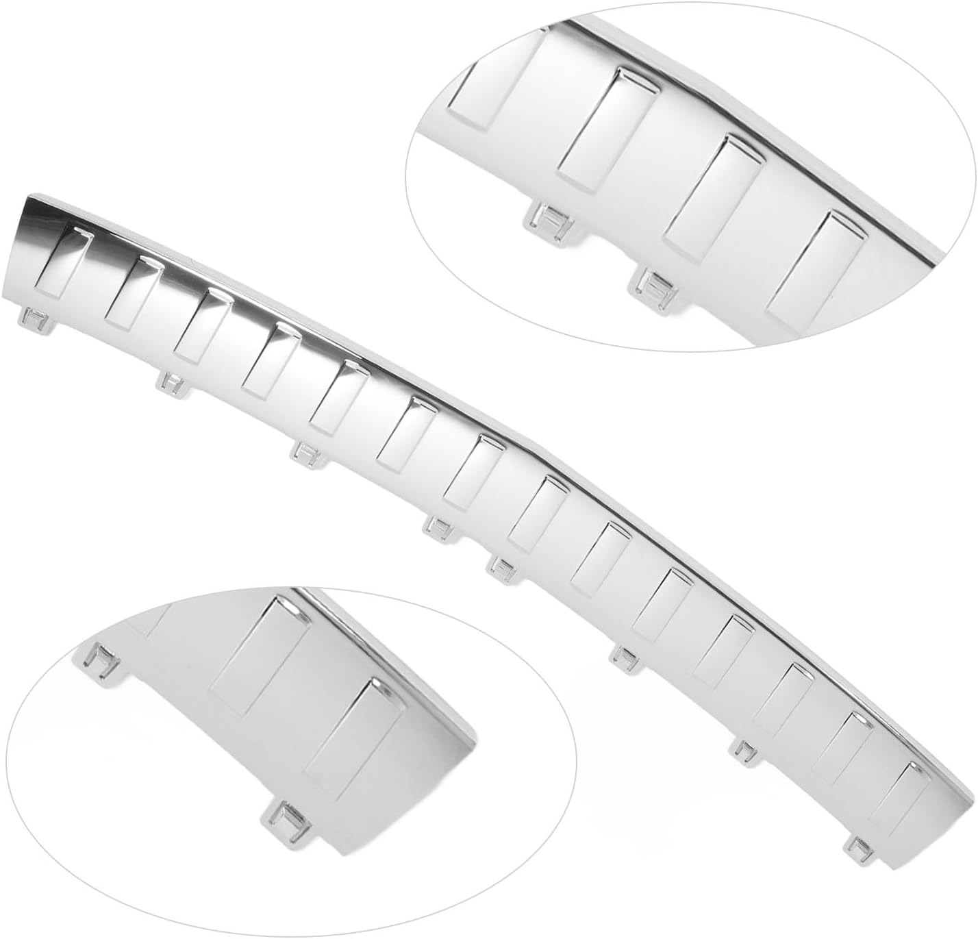 Car Rear Bumper Trunk Step Pad Trim Foot Plate Sill Guard Replacement for Benz GLK Class X204 2008 to 2015 High Hardness Wear Resistant Scratch (Electroplate)