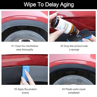 Plastic Restorer,Plastic Scratch Remover And Polish,Automotive Exterior Restorer,Car Cream,For Interior and Exterior Surfaces,100ml
