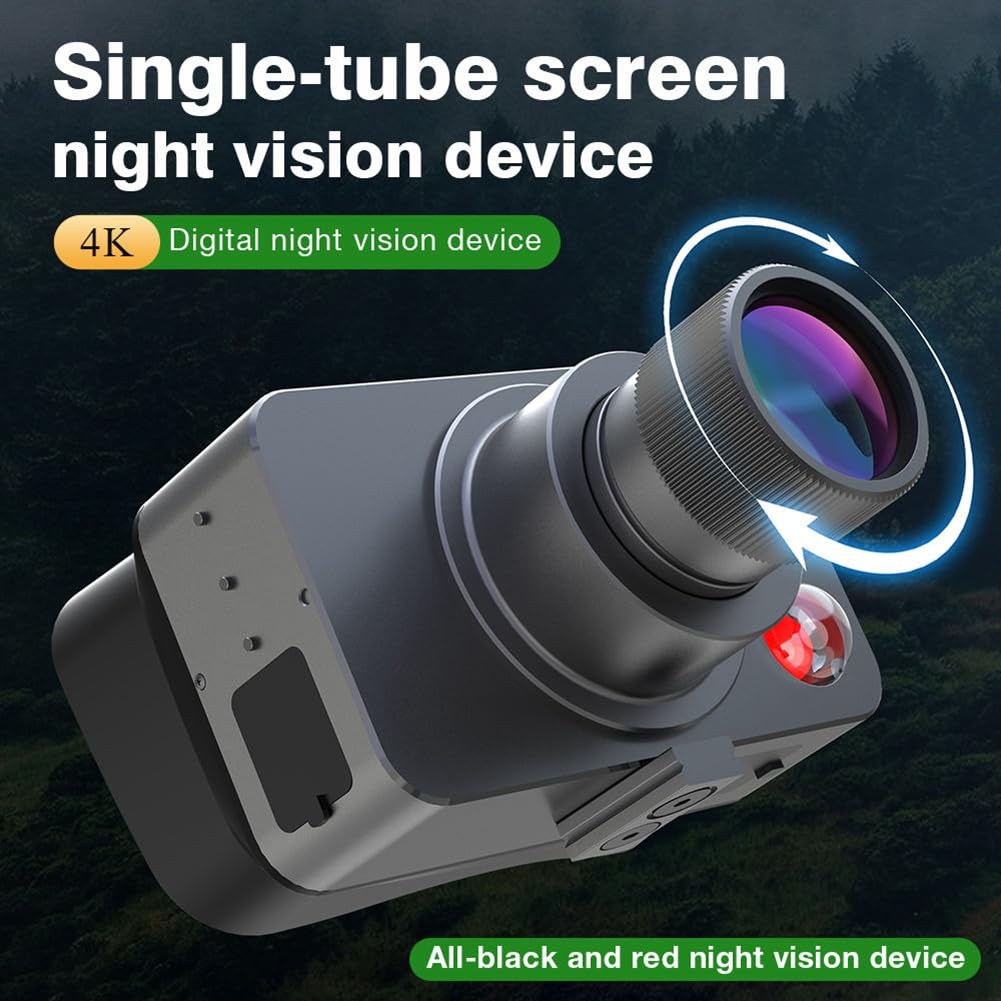 Telescopio de Visión, Monocular de Visión IR850, Grabación de Video 4K y de Fotografías con Tarjeta de 32 GB.