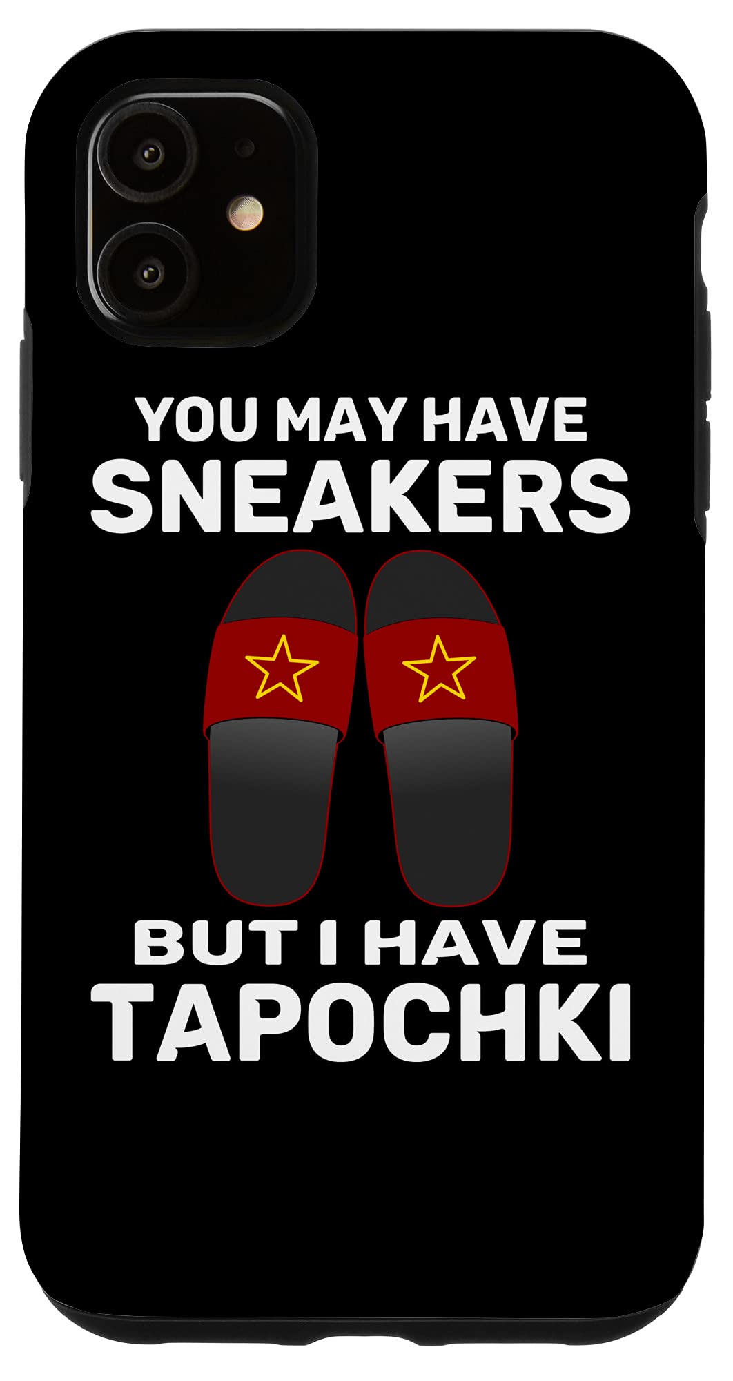 iPhone 11 Babushka Tapochki Slippers Grandma USSR CCCP Soviet Russia Case