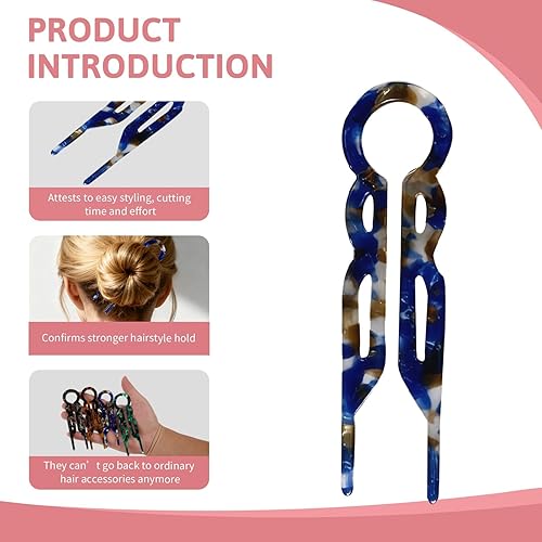 Miniatura 3 de 4Pcs French Hair Pins for Women, Geometric Elegant Hair Accessories, Hair Clips for Wedding Prom Valentines, Romantic Decorative Hairpins for All