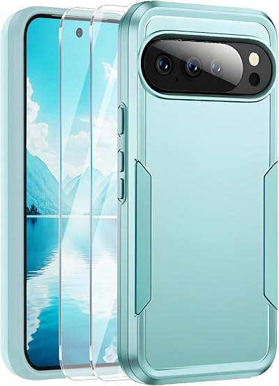 for Google Pixel 10/10 Pro Case+ 2 Packs Screen Protector
