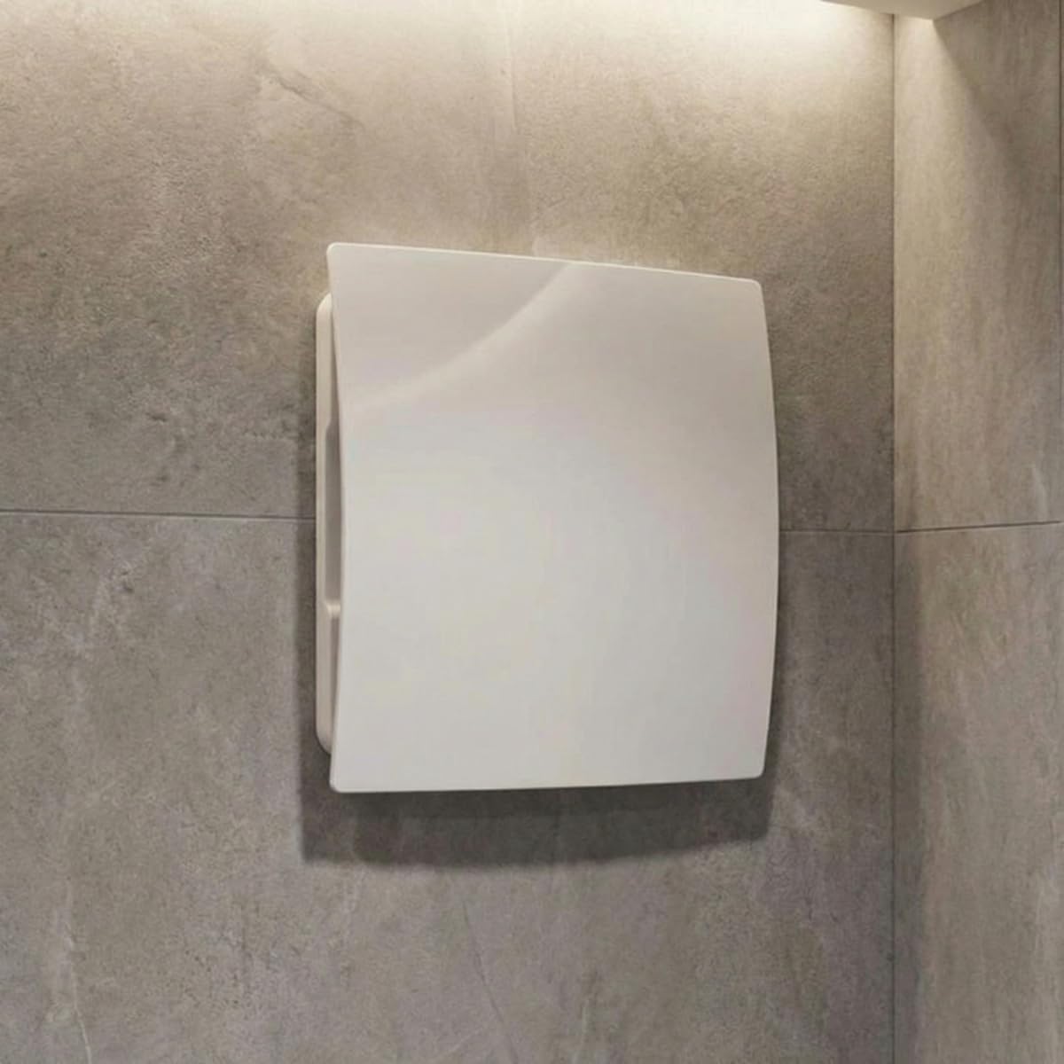Whisper Pro-Design Badlüfter - Flüsterleise mit Nachlauf & Feuchtigkeitssensor - Ø 100 mm - Weiß - Energieeffizient