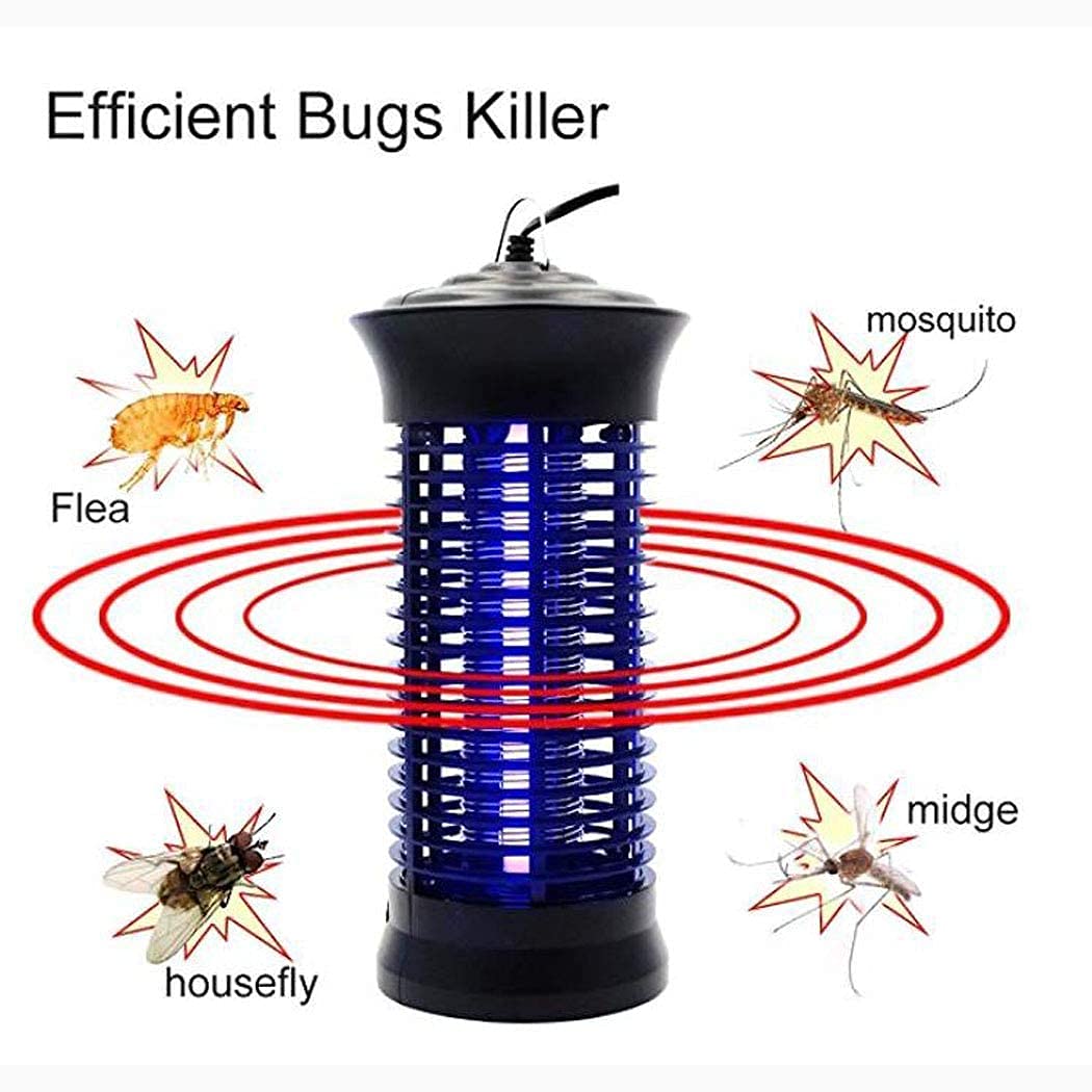 Mosquito Killerbug Mosquito Killer - Trampa para Mosquitos Lámpara para Matar Mosquitos Amazon Hot Cake Led Pest Bug Repelente de Mosquitos Trampa Repelente Negro