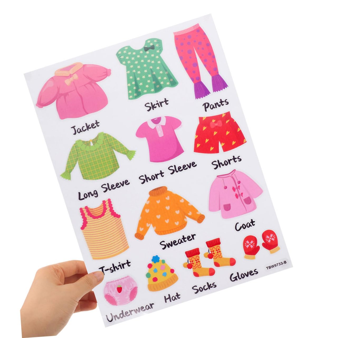 Toyvian 8sets Etichette Adesive Per Abbigliamento Set Per Classificazione e Organizzazione Stickers Per Resistente Facile Applicare Decorazioni Per Stanze Dei