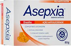 Asepxia Sabonete Em Barra Facial Enxofre Antiacne Para Pele Oleosa, Controla Oleosidade E Acne, Tratamento Facial Profundo Com Enxofre, 80 Ml, 1 Pack