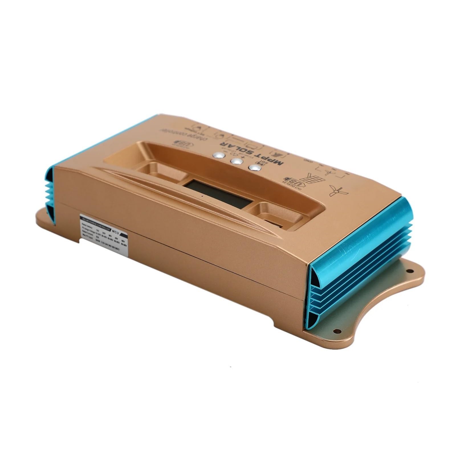 Regolatore Di Carica Ibrido Solare Eolico MPPT AUTO Da 100 A Con Doppia Porta USB, 12 V-60 V Facile Da Usare