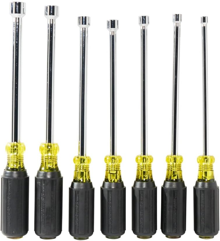 Suреr Chеар 🛒 Klein Tools 647M Tool Set, Magnetic Nut Drivers Sizes 3/16, 1/4, 5/16, 11/32, 3/8, 7/16, 1/2-Inch, 6-Inch Hollow Shafts, 7-Piece