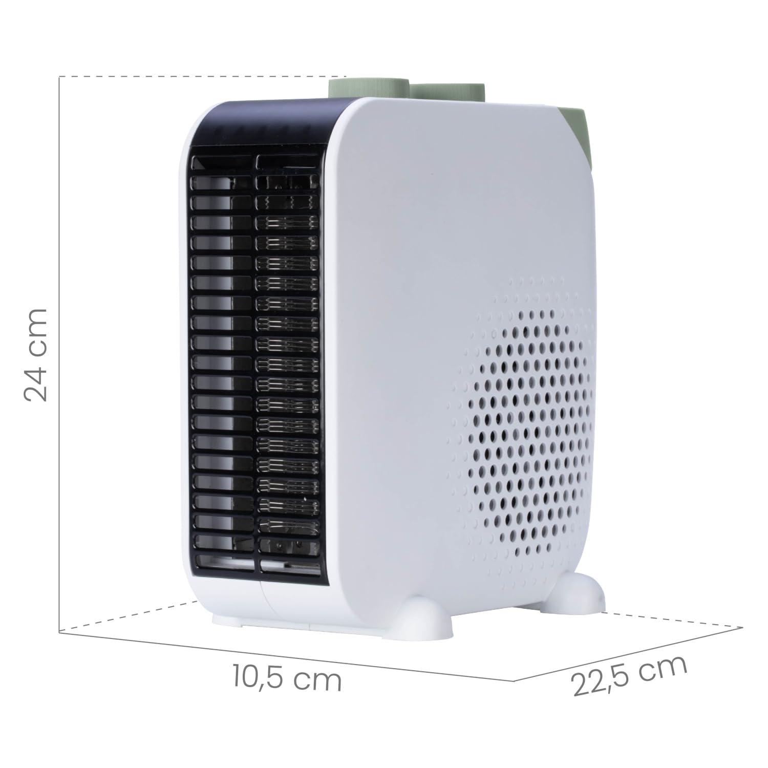 ARDES VERTIGO AR4F15 Termoventilatore elettrico ceramico 2000 W con termostato e ventilazione per bagno e uso occasionale