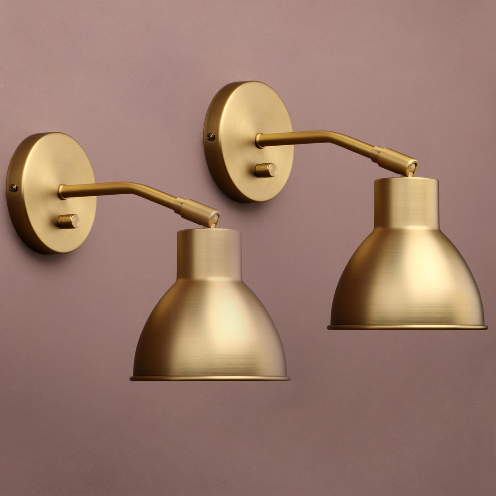 Yosoan 2-Pack Indoor Wall Sconce, Vintage Industrial Lamp With 6.9...
