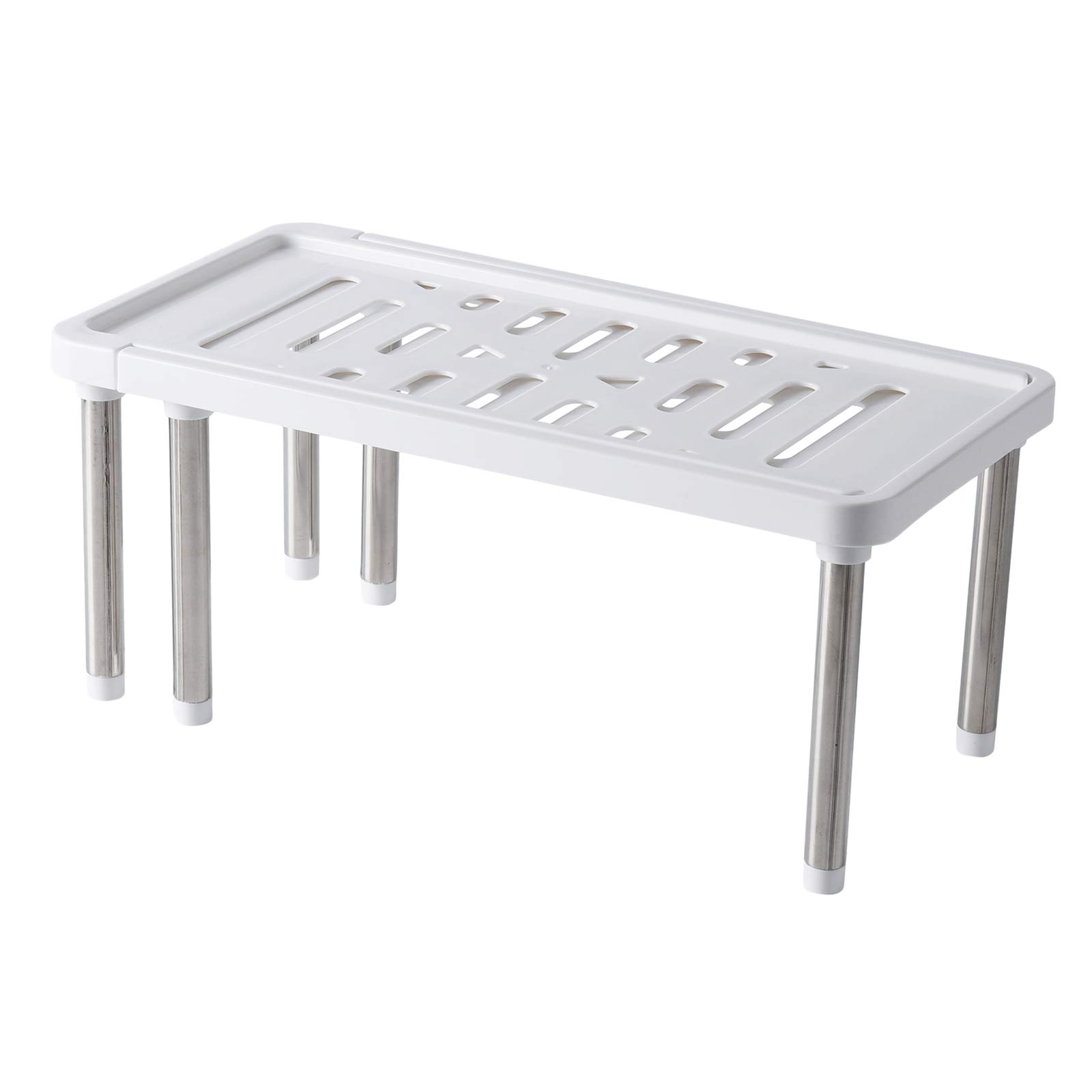 Pleayietoopiatiey Storage Rack Organizer Shelf Multifunctional Sundries Finishing Rack White