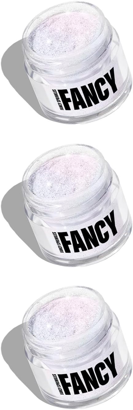 - Fancy Sprinkles Moonstone Iridescent Edible Glitter Set, 100% Edible Glitter for Sparkling Food & Drinks, No Taste or Texture, (3 jars Of Moonstone Iridescent, 4gm each)