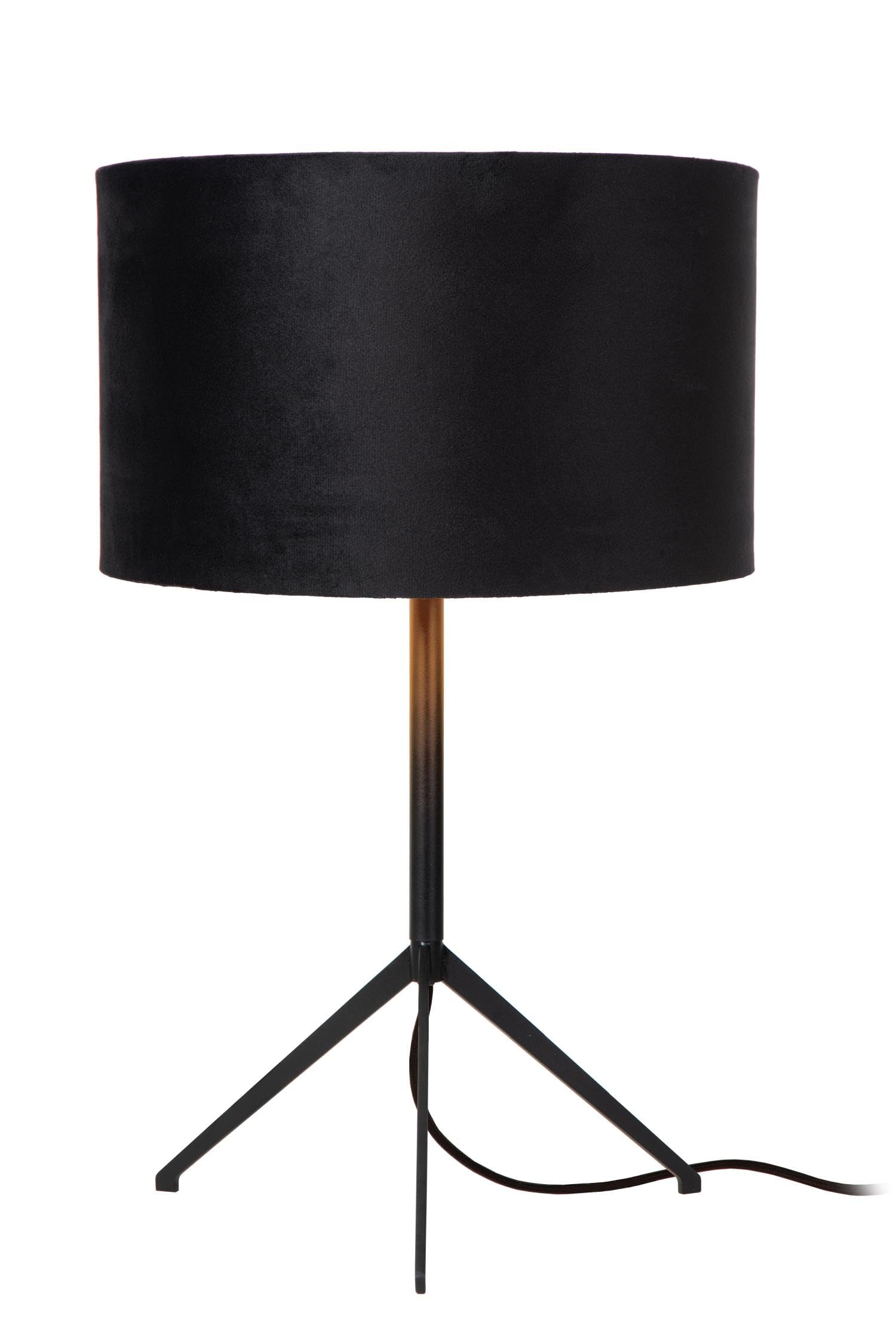 LUCIDE TONDO - Lámpara de mesa - Ø 30 cm - 1xE27 - Negro