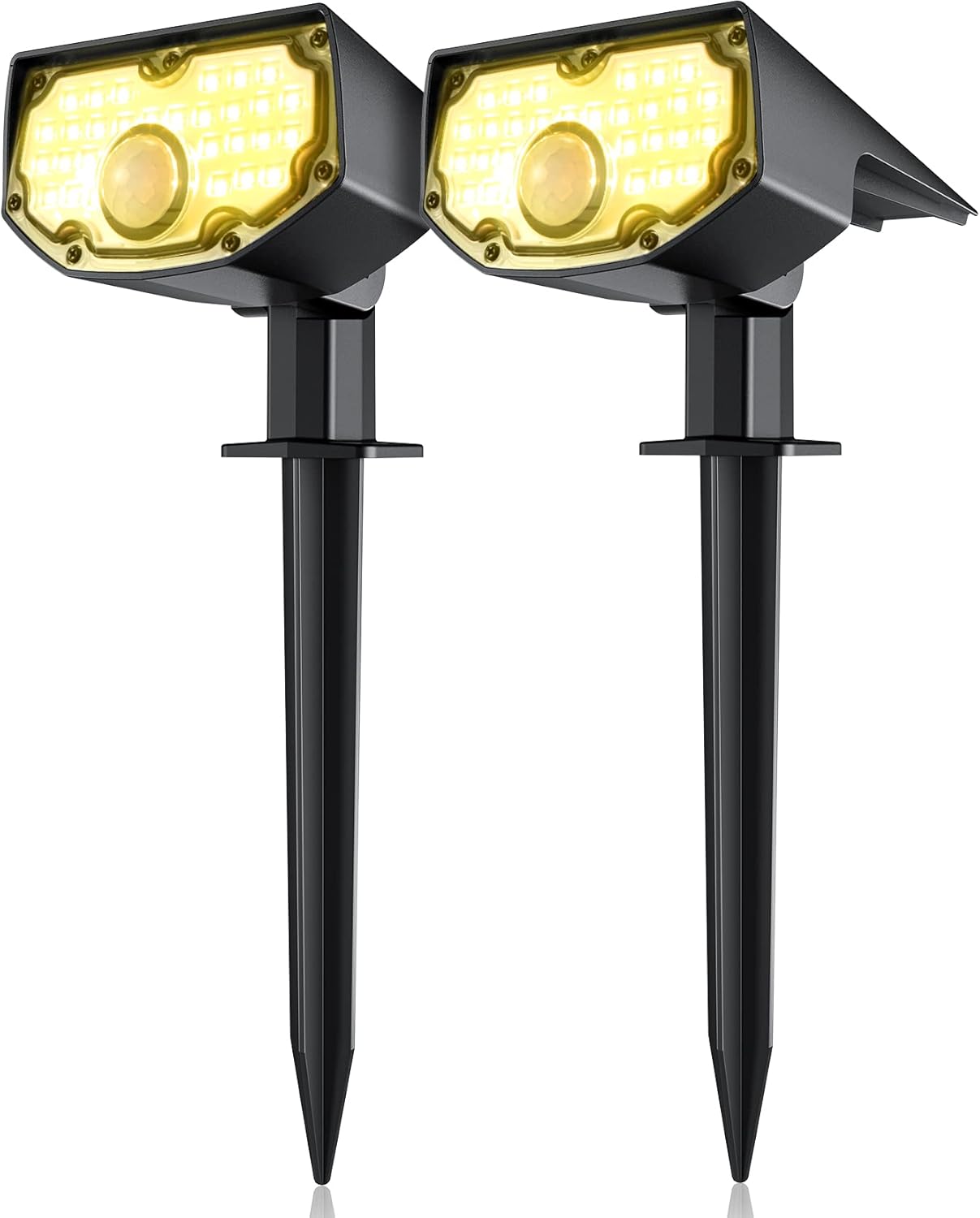 AloftSun Solar Motion Sensor Outdoor Lights, 30 LEDs /IP68 Waterproof