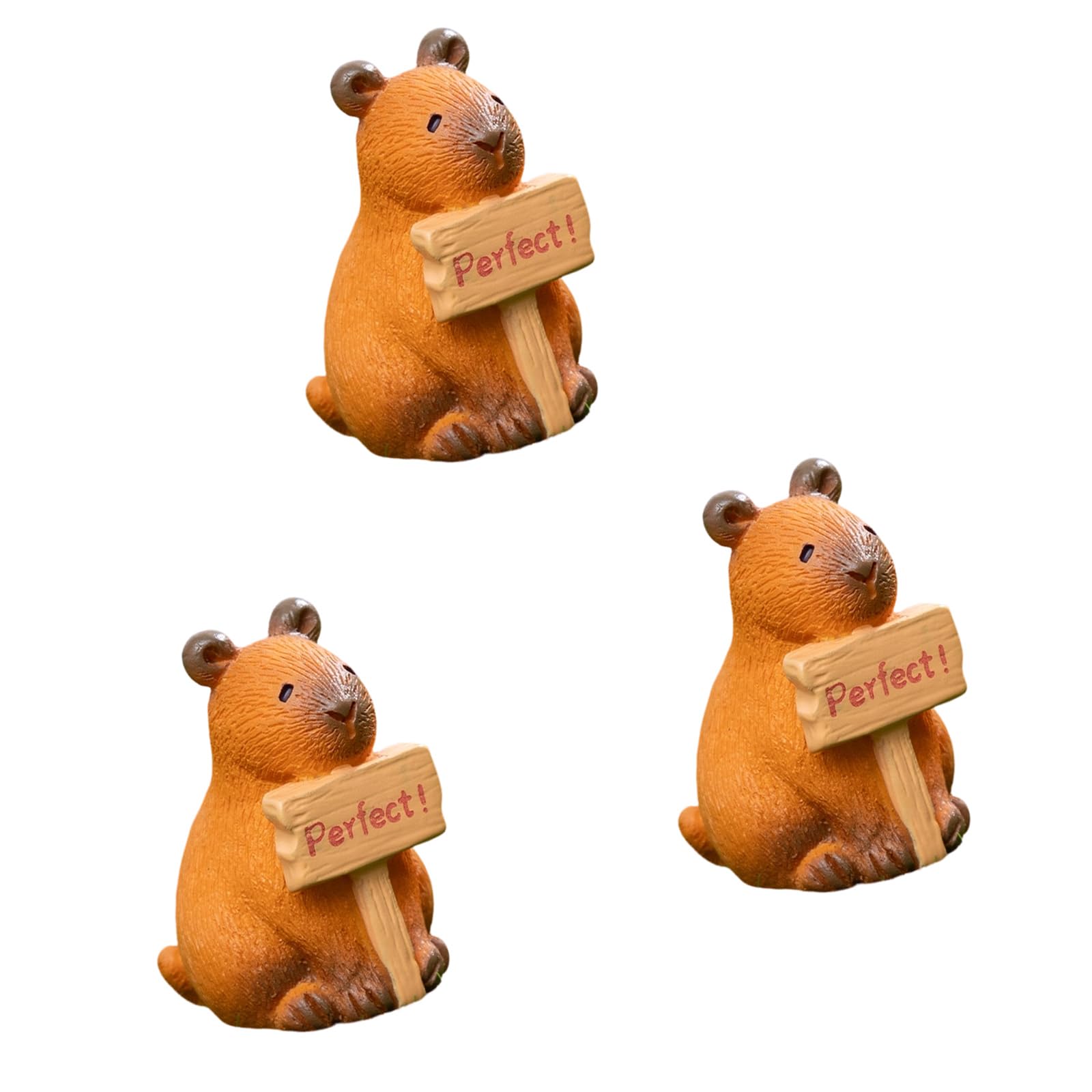 SHINLHUA Of 3 User Friendly Resin Figurine with Animal Shape Solves Fragility Problems Suitable for Any Indoor Environment Fun Car Display Successes