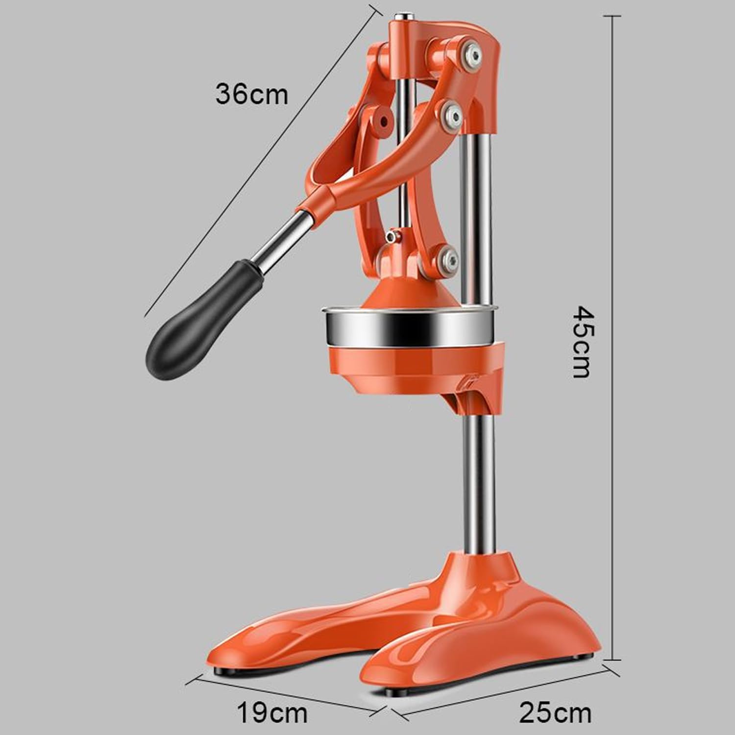 Exprimidor manual comercial para el hogar, exprimidor manual de cítricos con molde exprimidor, exprimidor de frutas fácil de limpiar, adecuado para granada, naranja, limón, utilizado en restaurantes