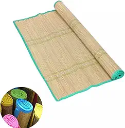 Esteira De Palha Natural Média (170x60cm) Tapete Praia Piscina Acampamento