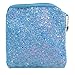 Produktbild Toporchid Pailletten Münze Mini Geldbörse Frauen Party Reißverschluss Clutch Bag Kopfhörer-Paket (Himmelblau)