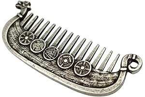 Viking Drakkar Silver-Plated Bronze Beard Comb