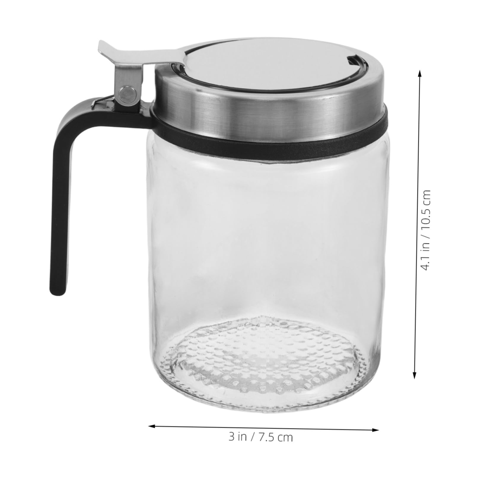 PRETYZOOM Universal Seasoning Bottles Stainless Steel Lid Spoon Set of 2 Glass Containers for Salt Pepper More Kitchen Storage