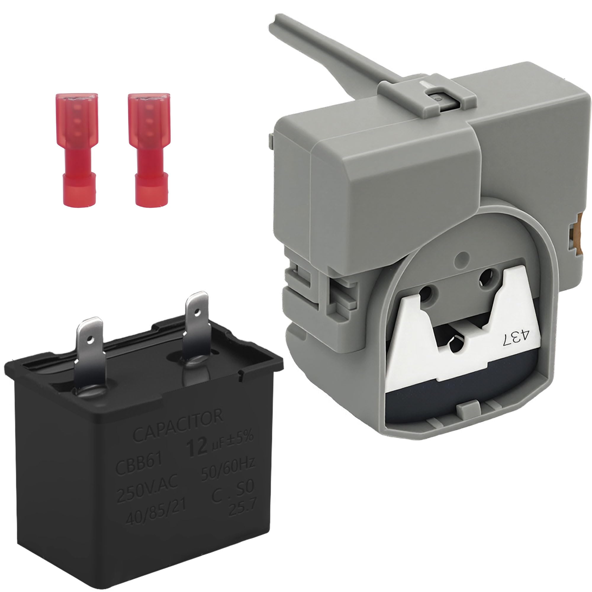 2319792 W10197428 W10189190 TSD2 Dispositivo de relé de arranque de refrigerador W10662129 Condensador de funcionamiento compatible con refrigeradores Whirl-pool Ken-more sustituye a 2264017