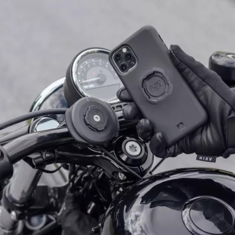 Testa di Ricarica Senza Fili Impermeabile USB Quad Lock per Moto e Biciclette Elettriche