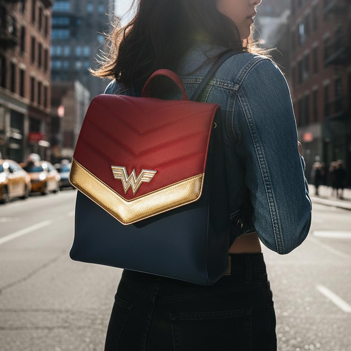 Bioworld Wonder Woman Metal Logo Mini Backpack - Image 2