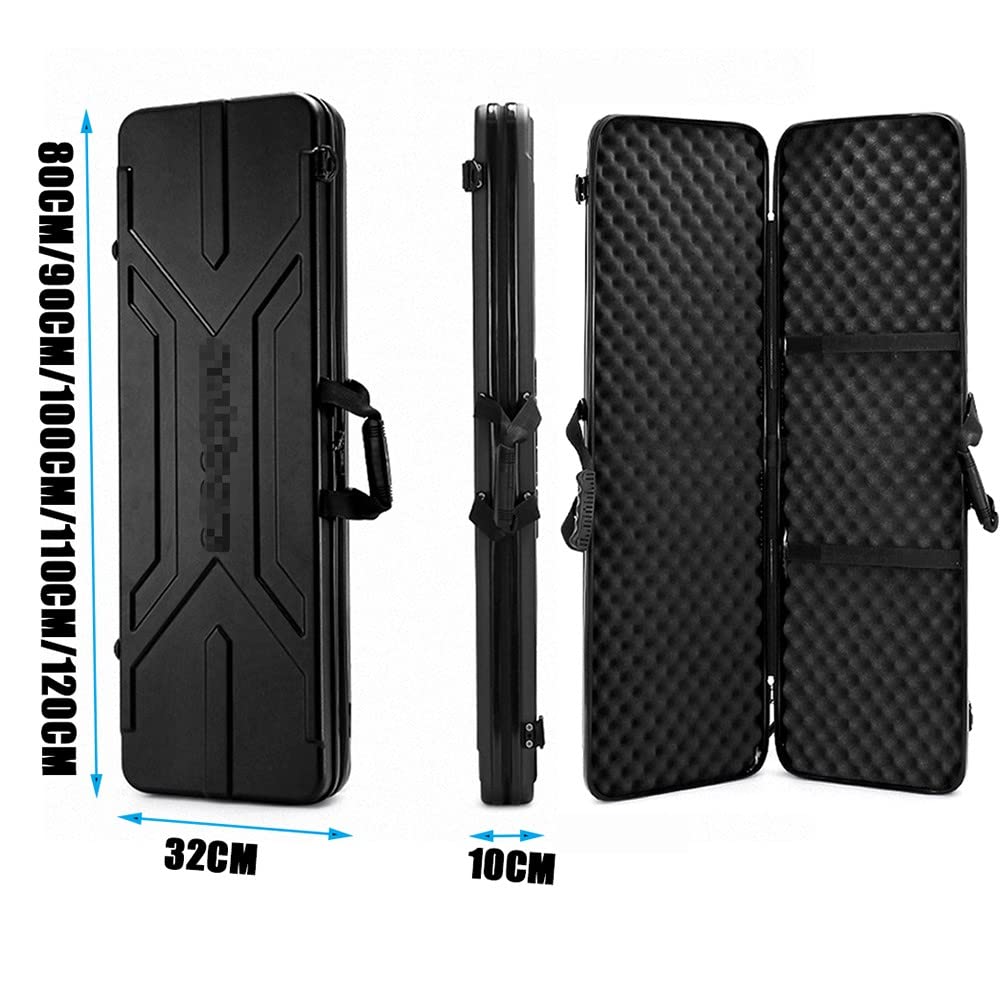 ANSNOW Hard Rifle Case, Shotgun Airsoft Case, 65/80/90/100 Cm Waterproof, Ultrabooking Weapon Case, Airsoft Gun Case With Digit Locks And Egg Foam Inserts/65 * 30 * 12 Cm