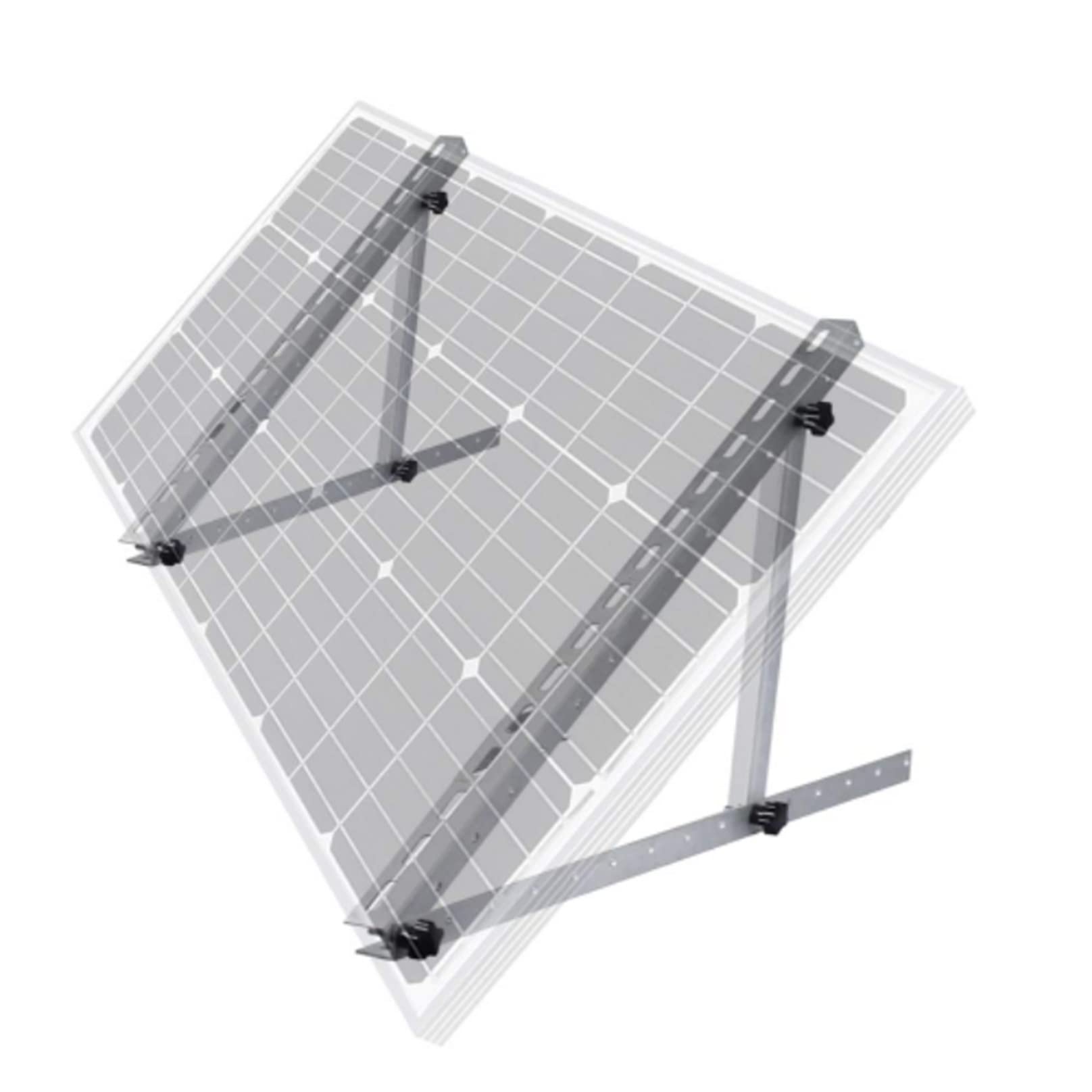 Staffe di Montaggio inclinabili Regolabili per Pannello Solare Kit di Montaggio su palo per Pannello Solare da 22 Pollici Supporto Fino a 100 Watt Pannello Solare per Barca, Camper