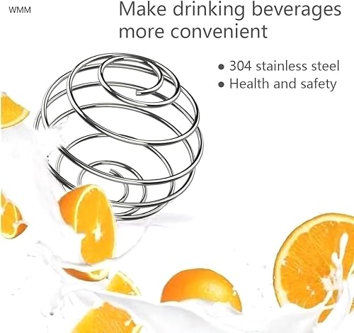 Miniatura 2 de 4 bolas agitadoras de gran tamaño de 2.1 pulgadas para batidos de proteínas, batido y aderezo de ensalada, bola agitadora de acero inoxidable 304