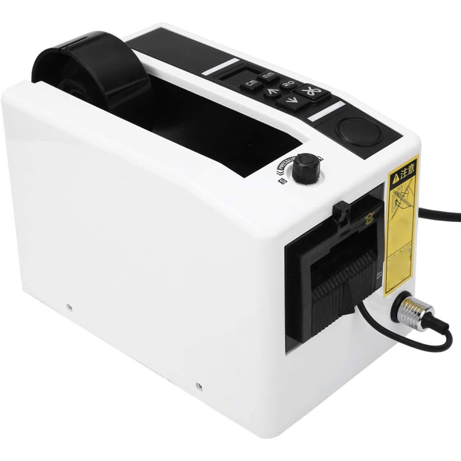 Taglierina adesiva automatica, tagliatrice elettrica per nastro, lunghezza di taglio 20-999 mm, per nastri di larghezza 8-50 mm, taglierina dispenser nastro per imballaggio imballaggio