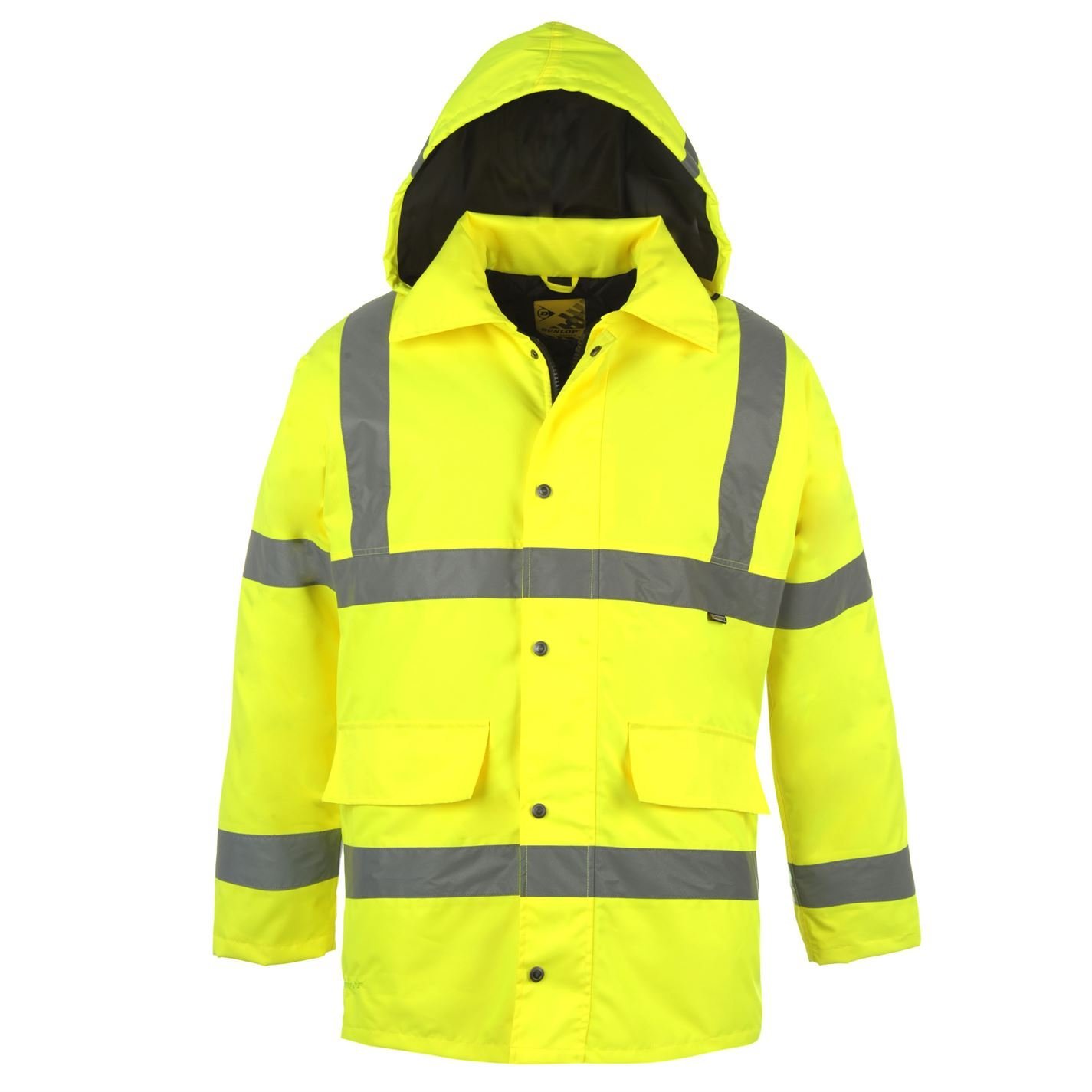 Dunlop Hi Vis Parka Mens Yellow Extra Sml