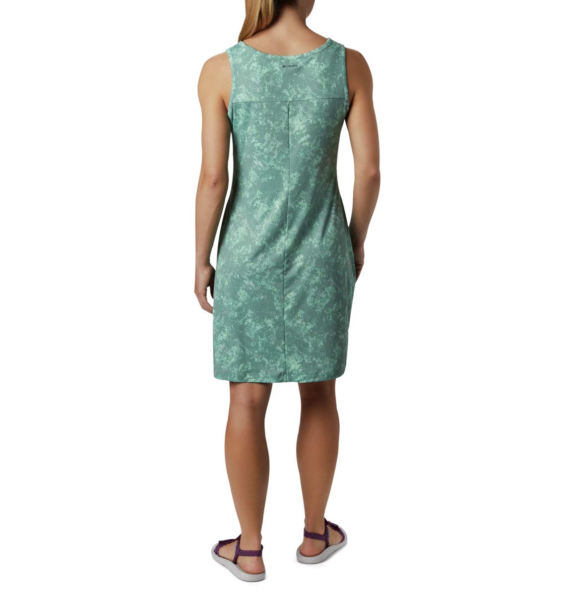 columbia women's dresses Columbia: ml White & Cream Edit Shade Broad Spectrum UPF Skirt/Dress length type:TALL - ABOVE 5'7