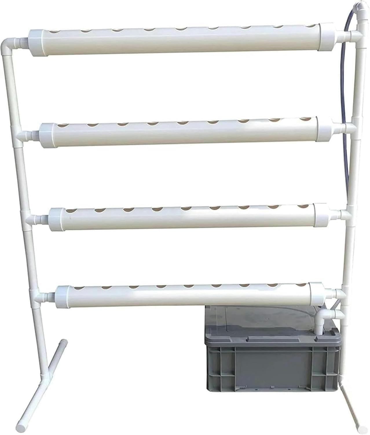 Hydroponics Growing System Hydroponic Grow Kit, 36 Holes Pipe Grow Kit Indoor Greenhouse Planting Box Gardening System Nursery Pot Hydroponic Rack Hydroponic Tower