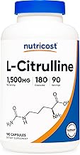 Nutricost L-Citrulline 1500mg, 180 Capsules - 750mg Per Capsule, Gluten Free, Non-GMO, Packaging May Vary