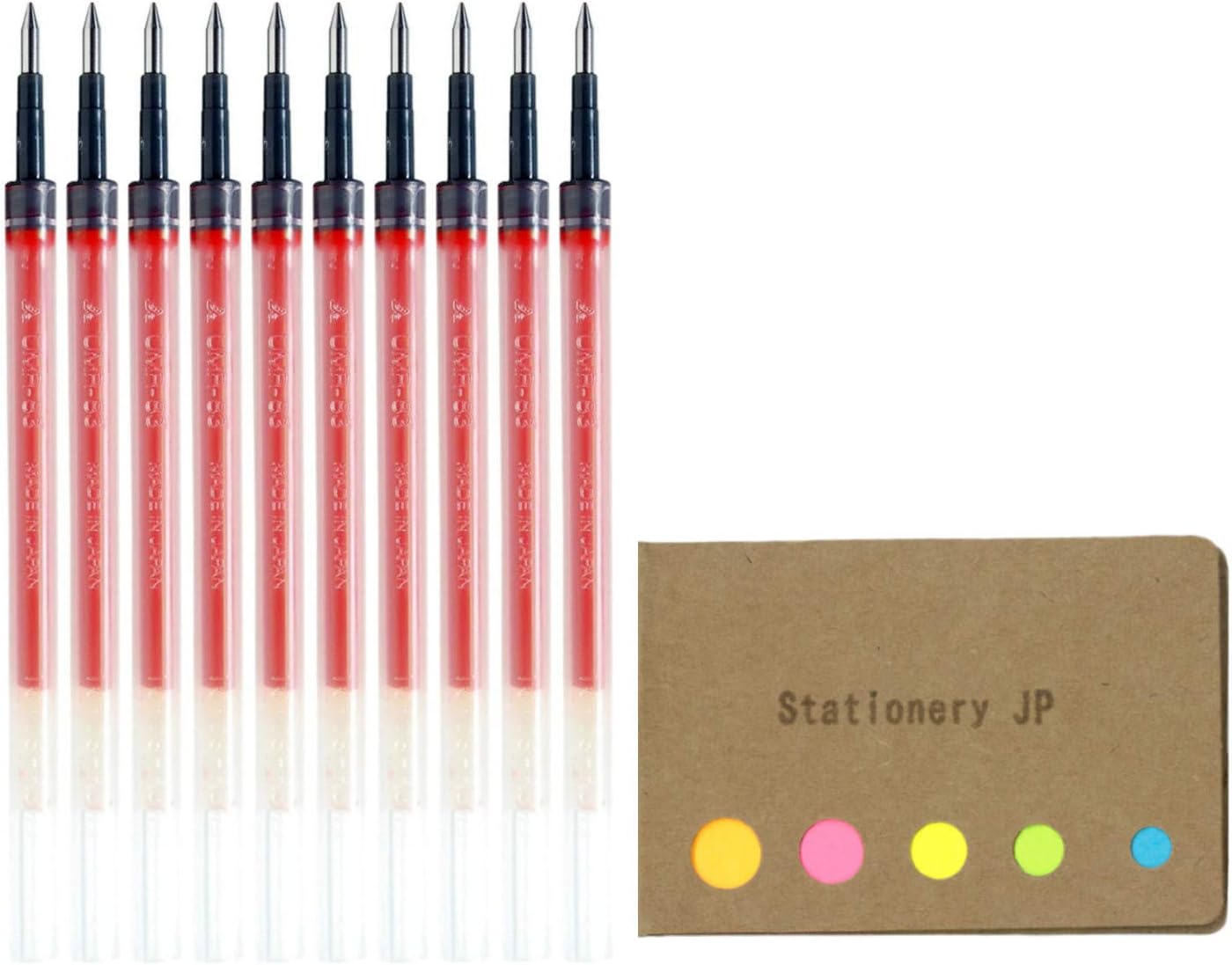 UMR83 Refills for Gel Ink Ballpoint Pen, 0.38mm, Red Ink
