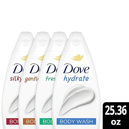 Miniatura 3 de Dove Paquete de 6 productos de gel corporal variados – Hidrata, suave mimo, cuidado fresco y terciopelo sedoso, tamaño familiar, 25.36 oz Ea