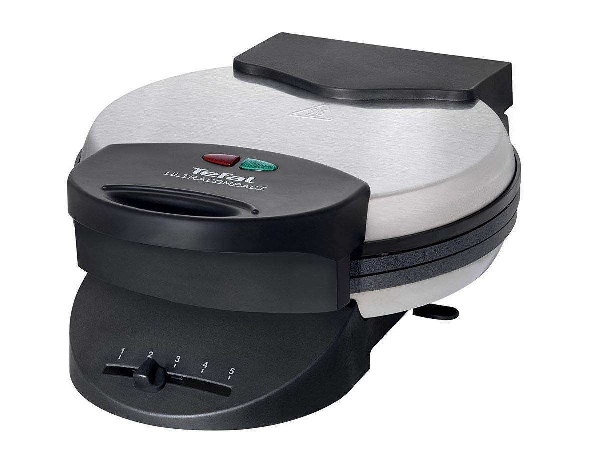 Tefal WM310D Gaufrier en forme de cœur, pour gaufres en forme de cœur, régulateur de température en continu, plaques antiadhésives, bac récupérateur de pâte, noir, 1000 W