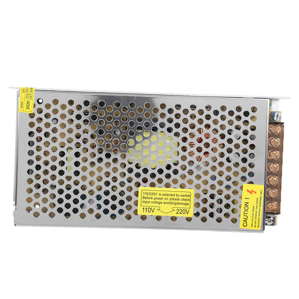 Driver per Interruttore di Alimentazione LED, Lega di Alluminio, Protezione da Carenza e Sovraccarico, da 100 W a 500 W per Display LED CC 12 V, Stampanti 3D e Altro (12V10A (120W))