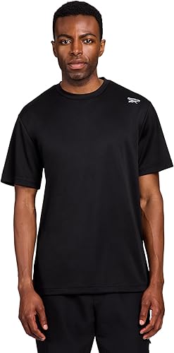 Reebok Poseidon Performance - Camiseta para hombre, Negro -, Medium