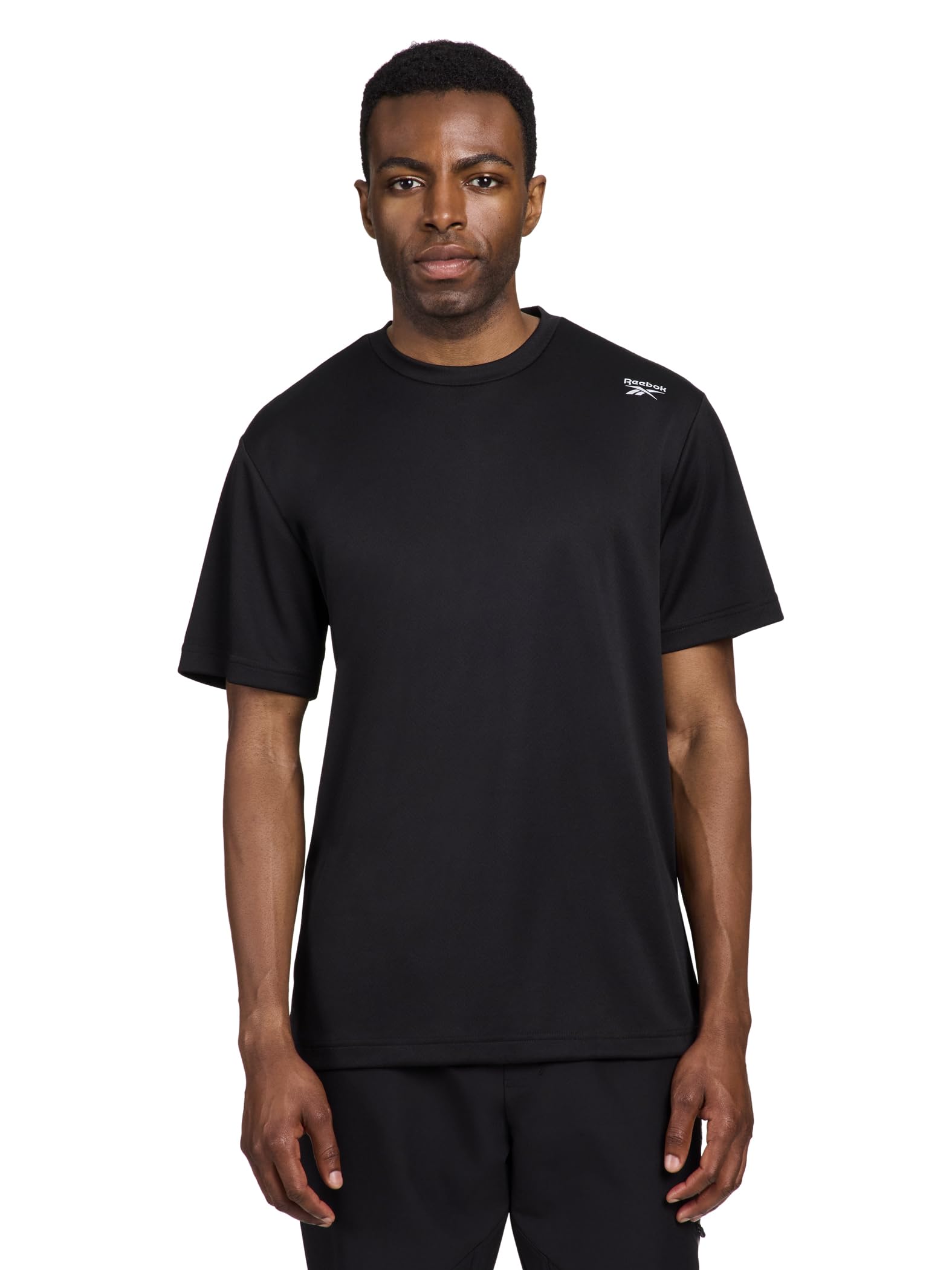 Reebok Men's Black Poseidon Performance T-Shirt, Xxl