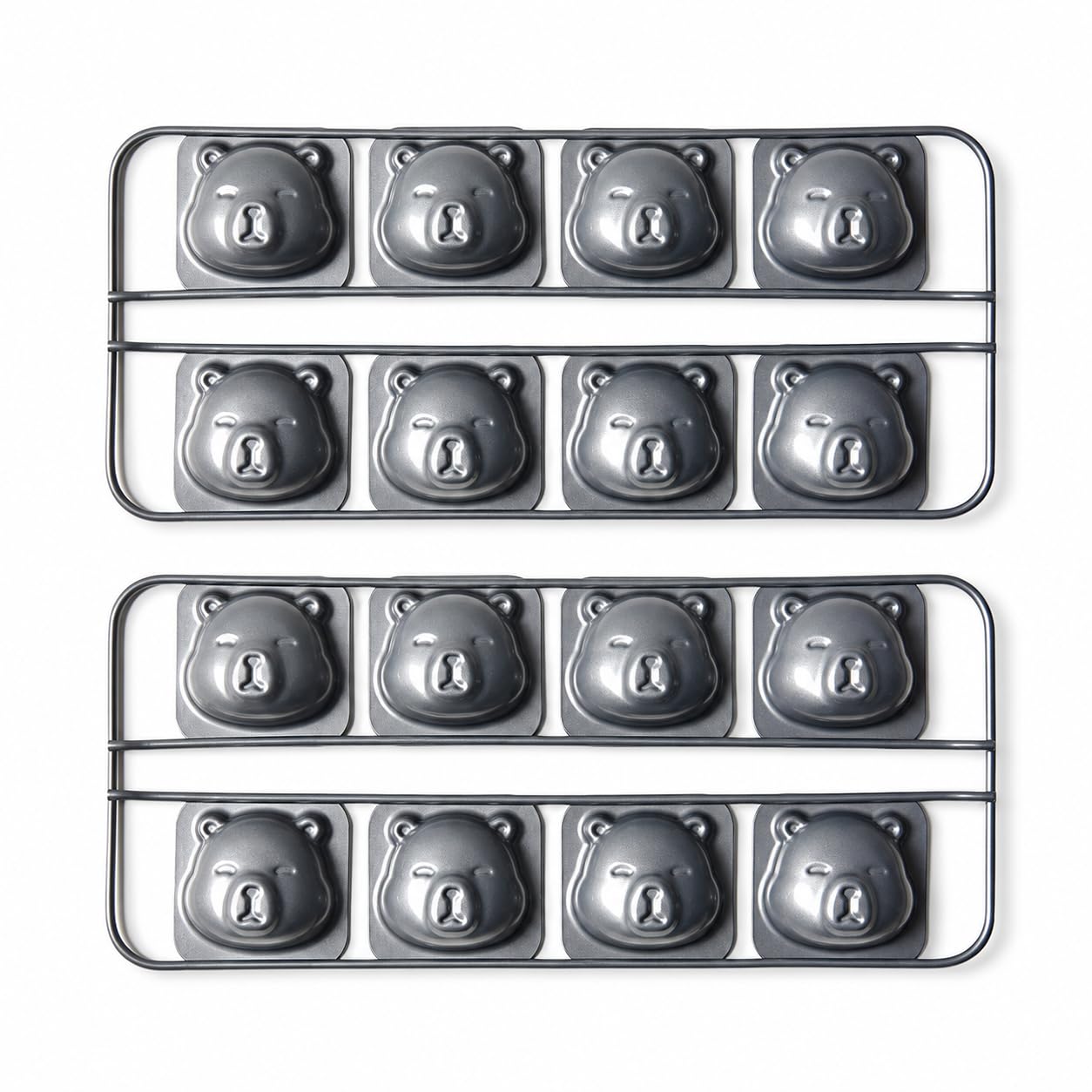 2er-Pack Capybara-Kuchenform, 8-fach Antihaft-Backform Aus Kohlenstoffstahl